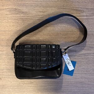 Circus by Sam Edelman Black Textured Shoulder Bag